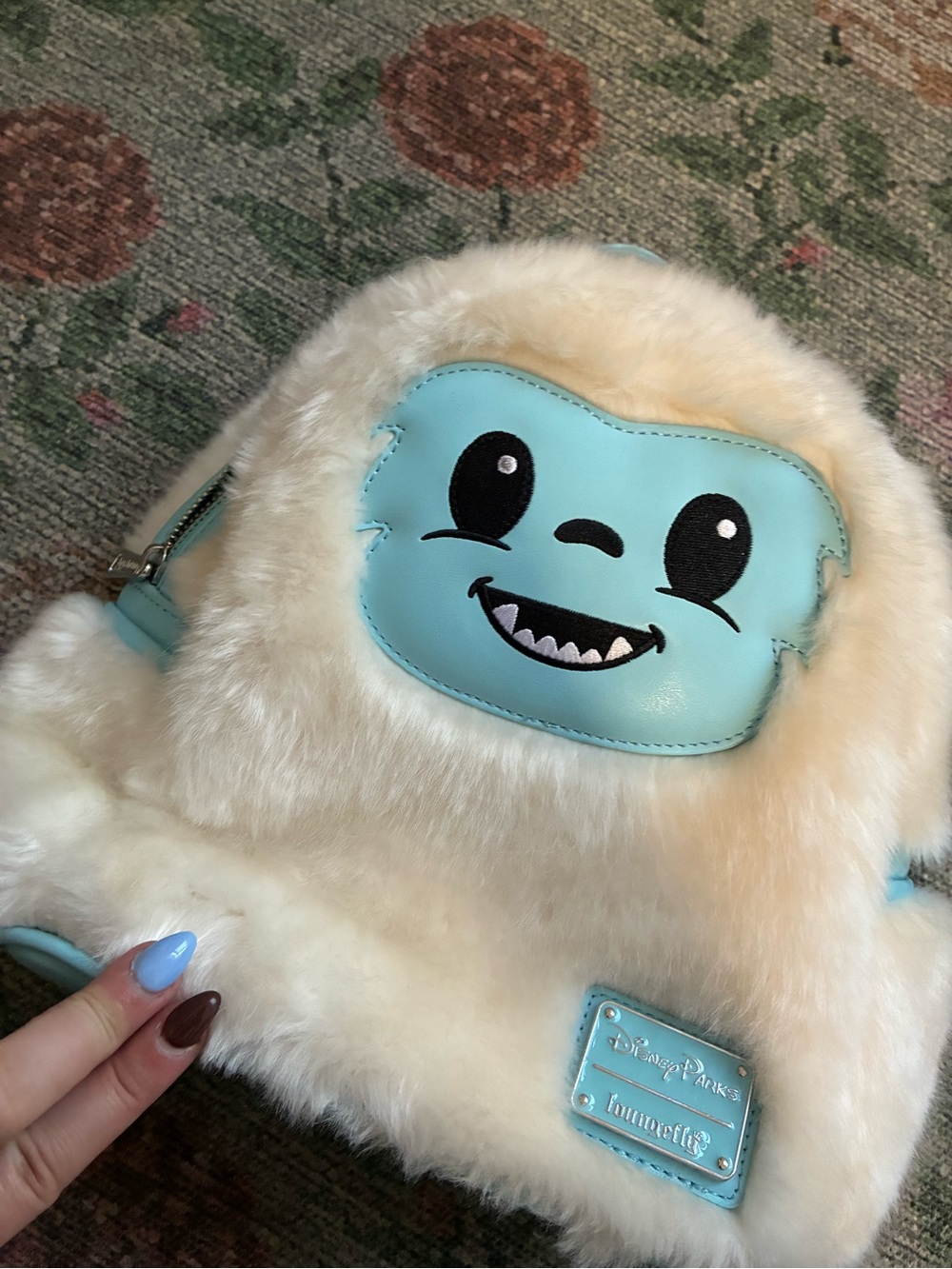 New! Loungefly Disney Parks Yeti Expedition Everest Mini Backpack NWT 🤍🩵